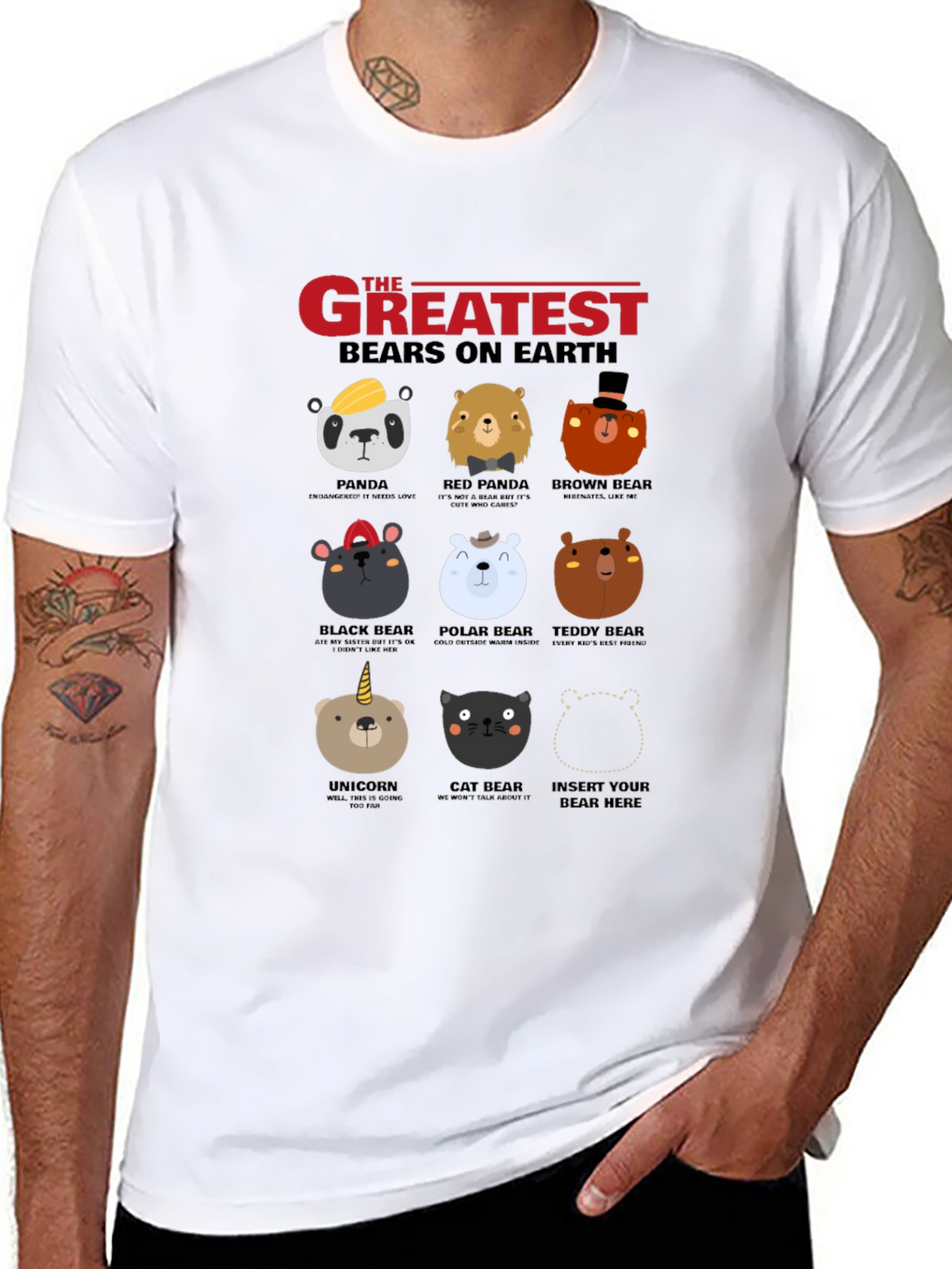 Greatest Bears on Earth Graphic T-Shirt