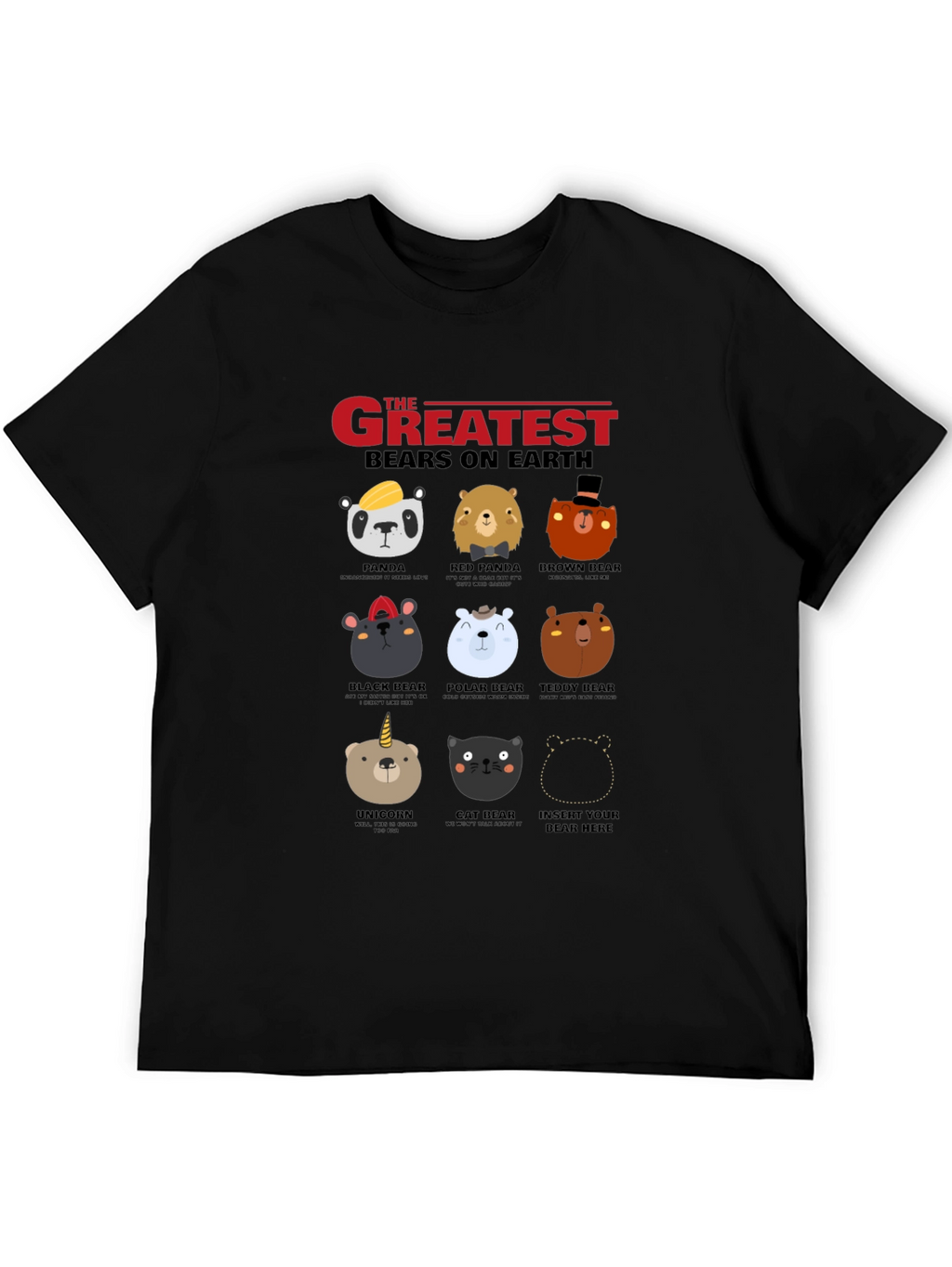 Greatest Bears on Earth Graphic T-Shirt
