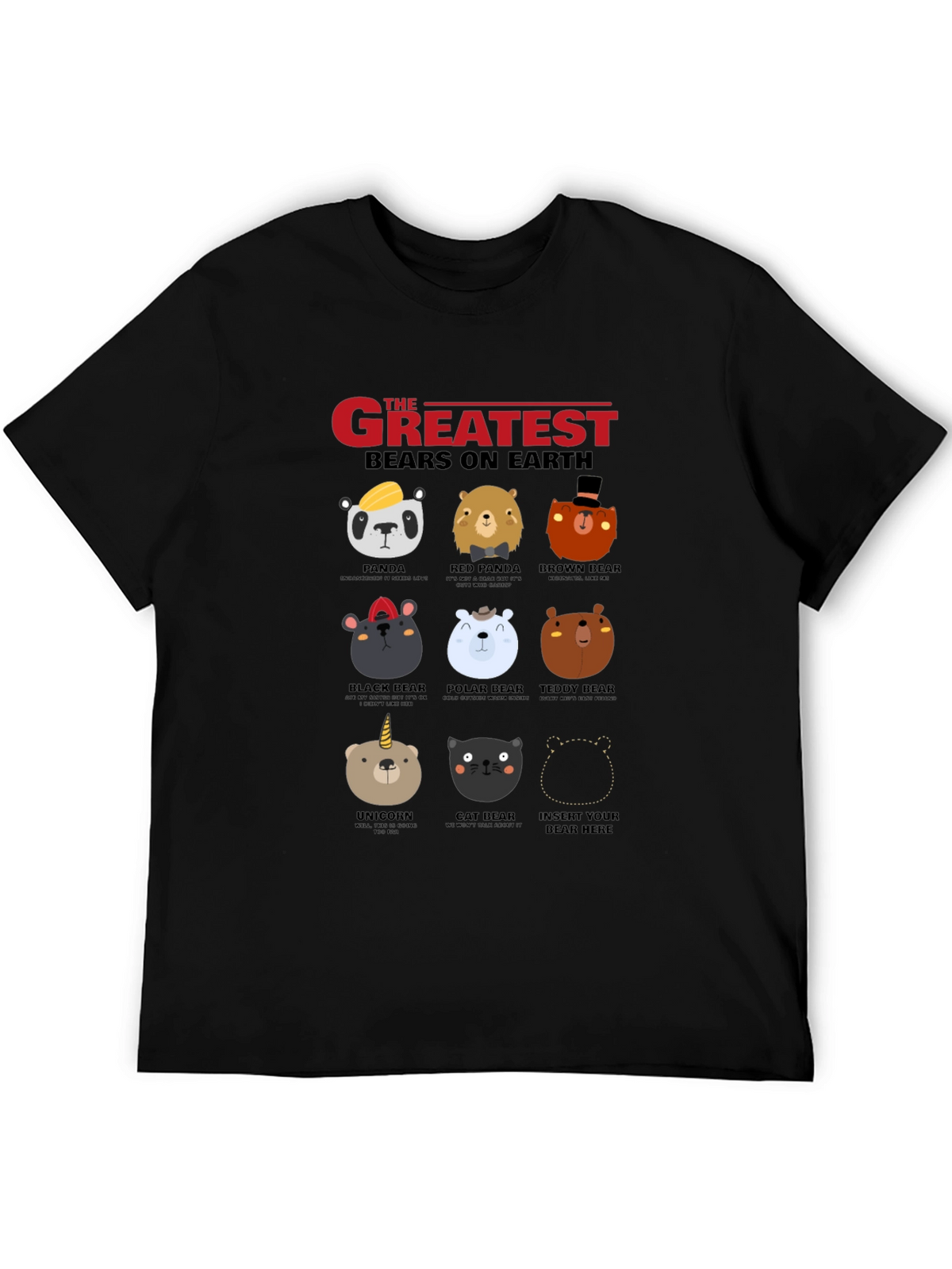 Greatest Bears on Earth Graphic T-Shirt