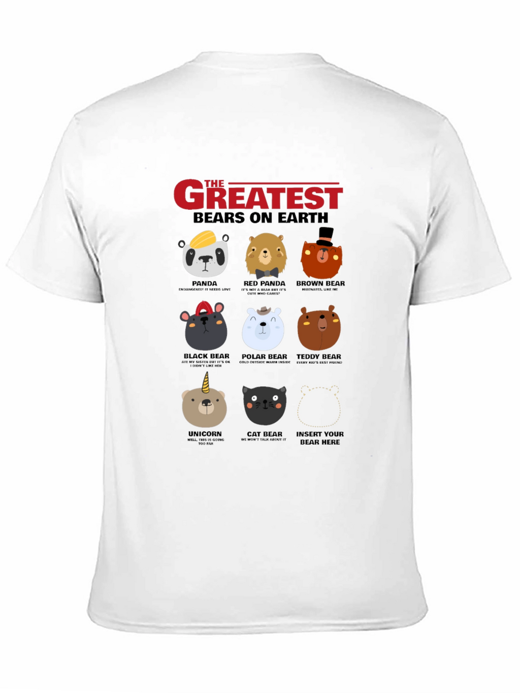 Greatest Bears on Earth Graphic T-Shirt