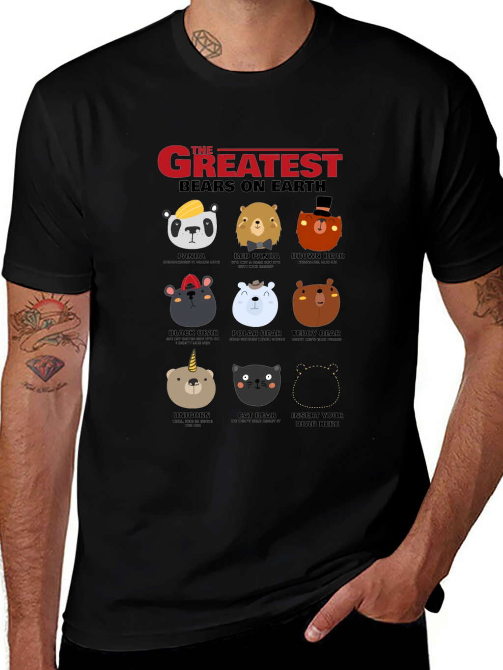 Greatest Bears on Earth Graphic T-Shirt