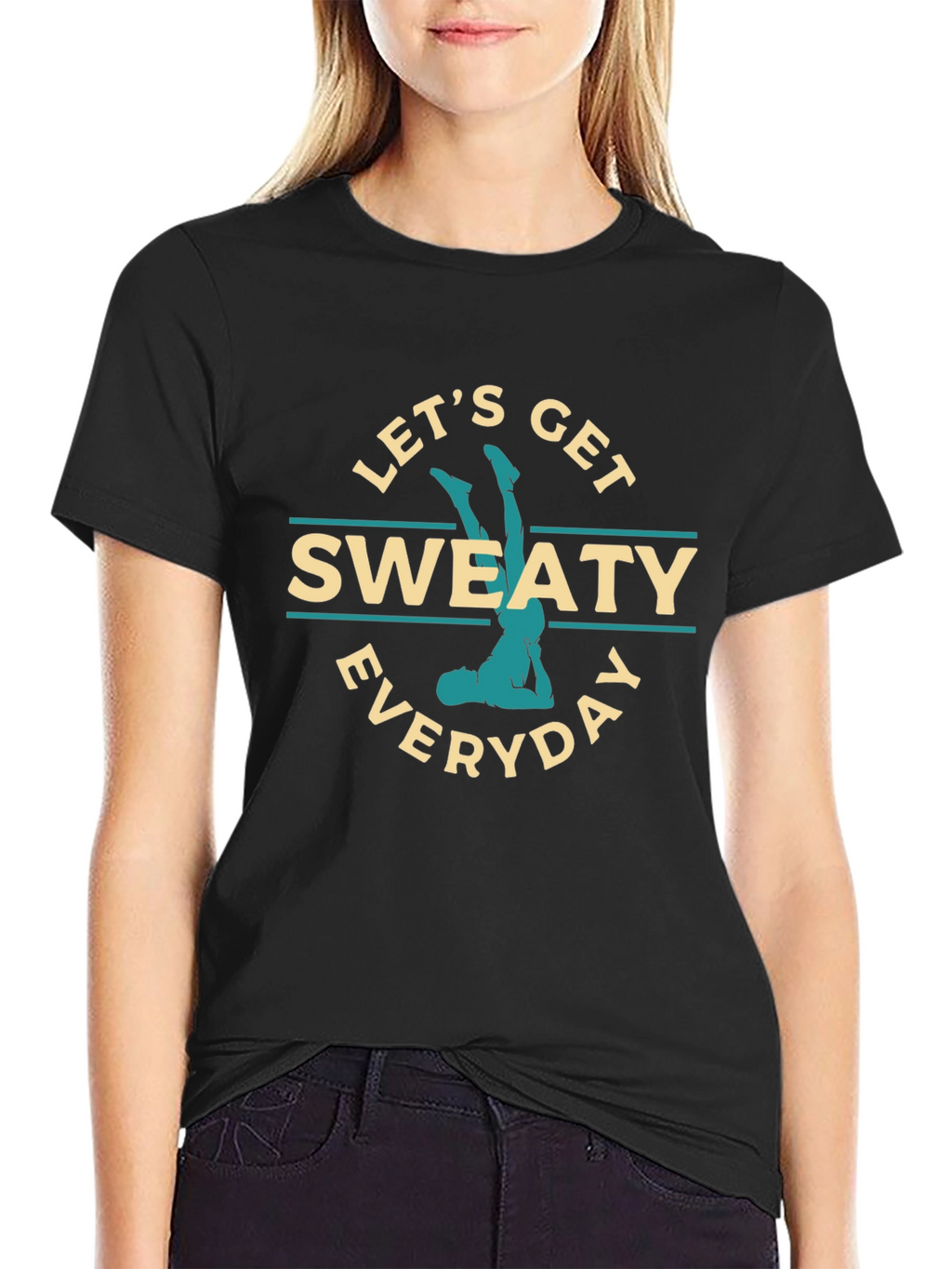 Lets Get Sweaty Everyday Graphic T-Shirt
