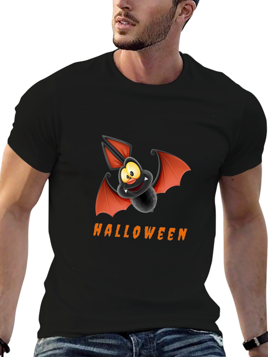 Halloween Bat Graphic Tee