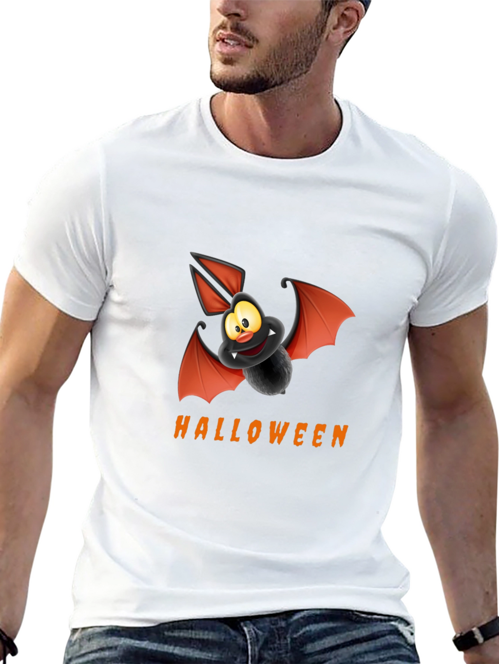 Halloween Bat Graphic Tee