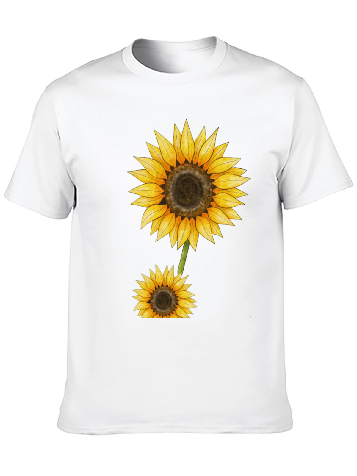 Sunflower Graphic Black T-Shirt
