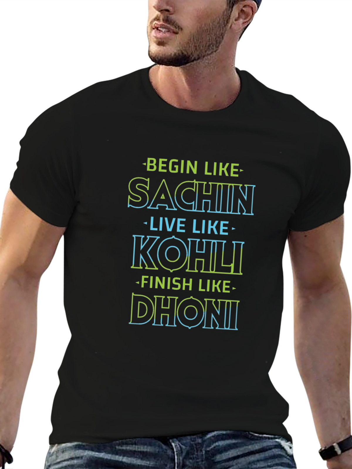 Begin Like Sachin T-Shirt