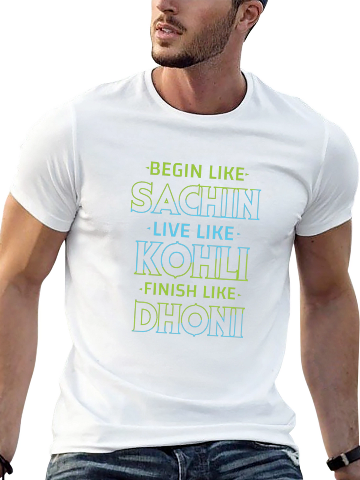 Begin Like Sachin T-Shirt