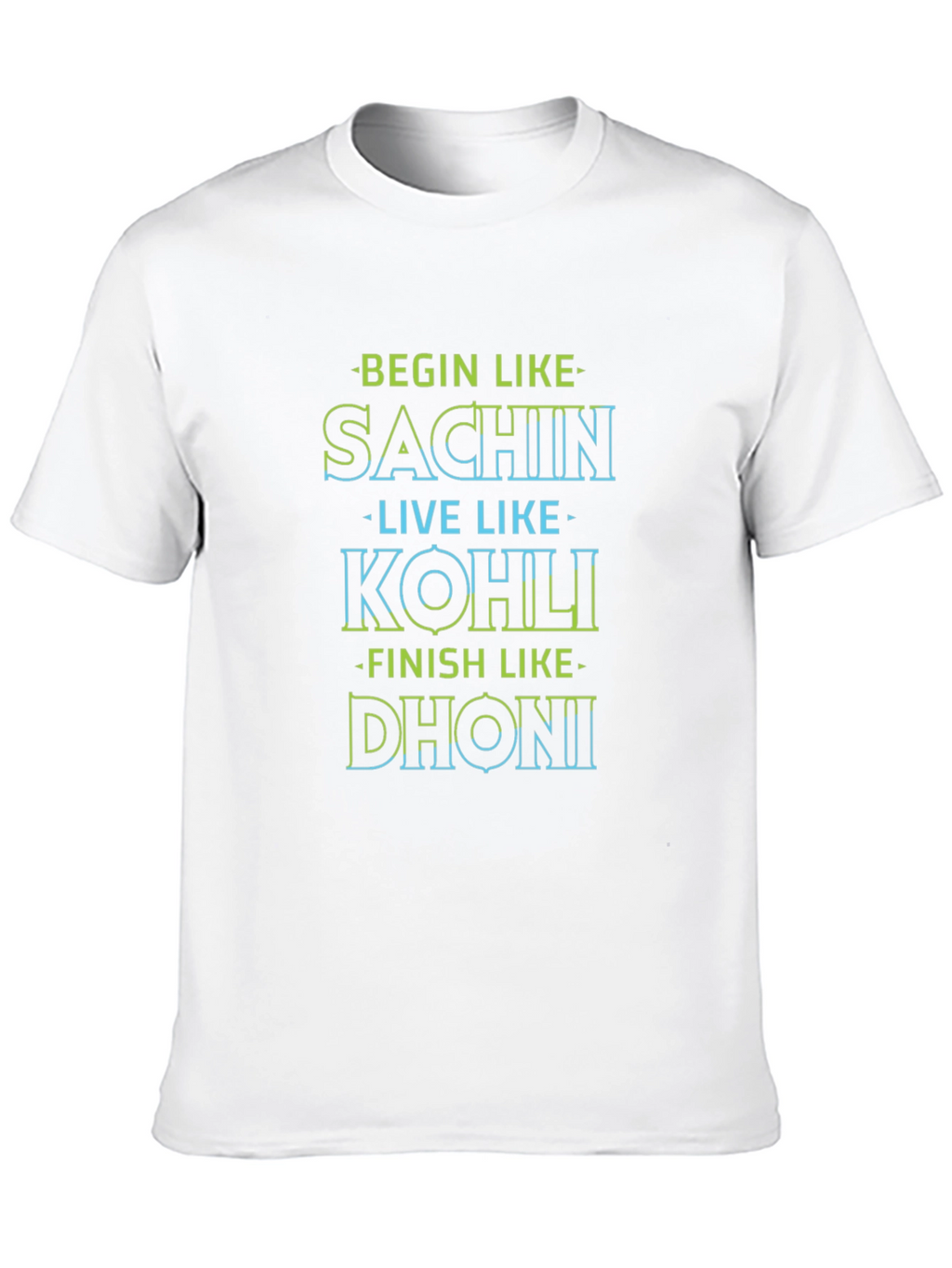 Begin Like Sachin T-Shirt