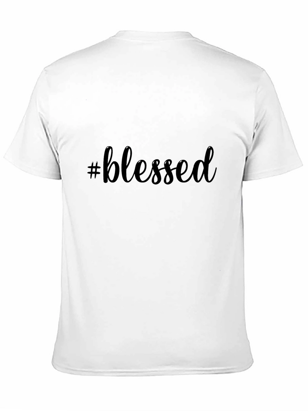 #blessed Black T-Shirt Casual Graphic Tee