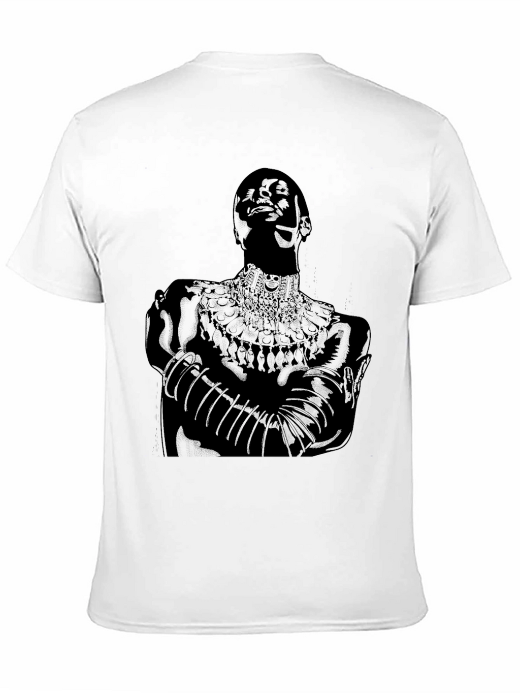 Black T-Shirt with Figure Graphic