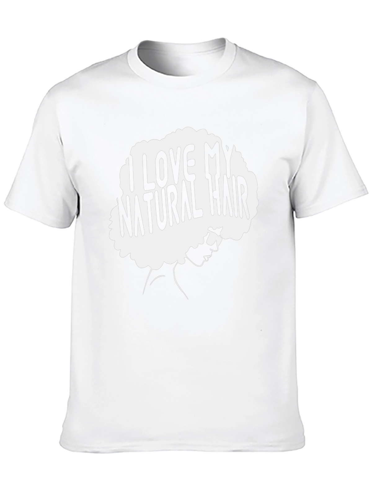 I Love My Natural Hair Black T-Shirt