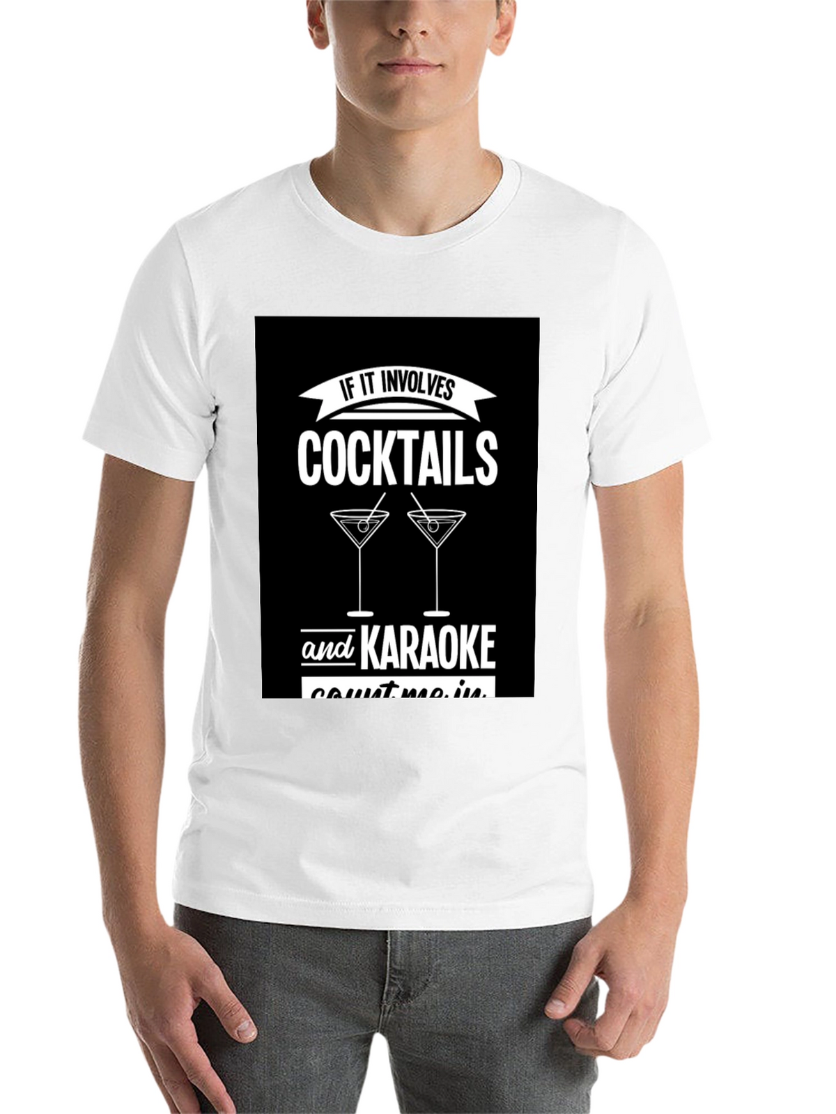 Cocktails & Karaoke T-Shirt - Count Me In!