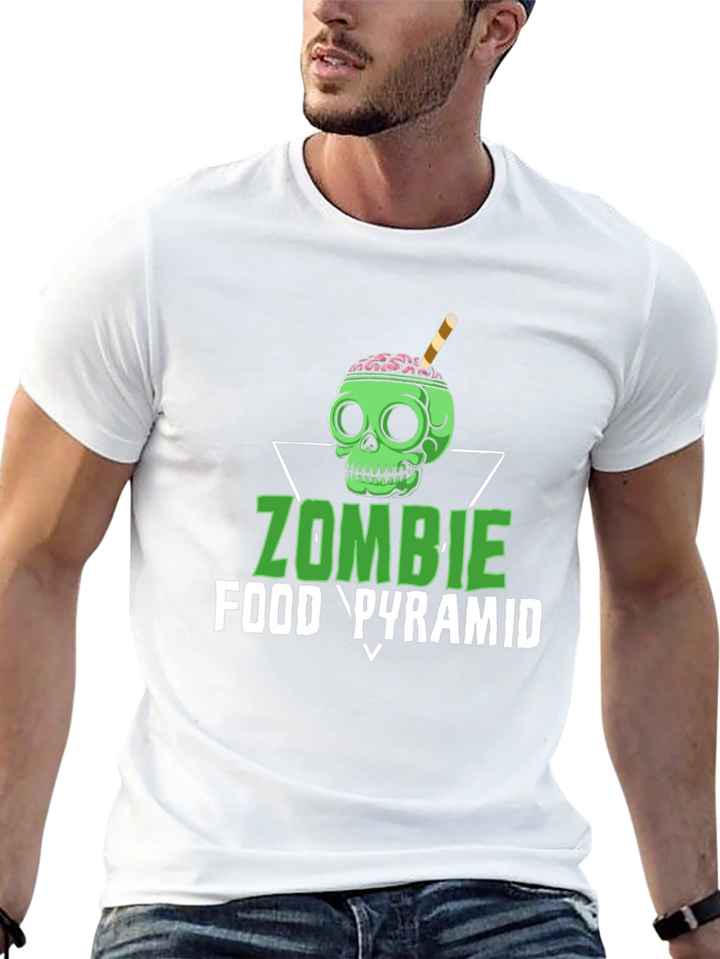 Zombie Food Pyramid Graphic Tee