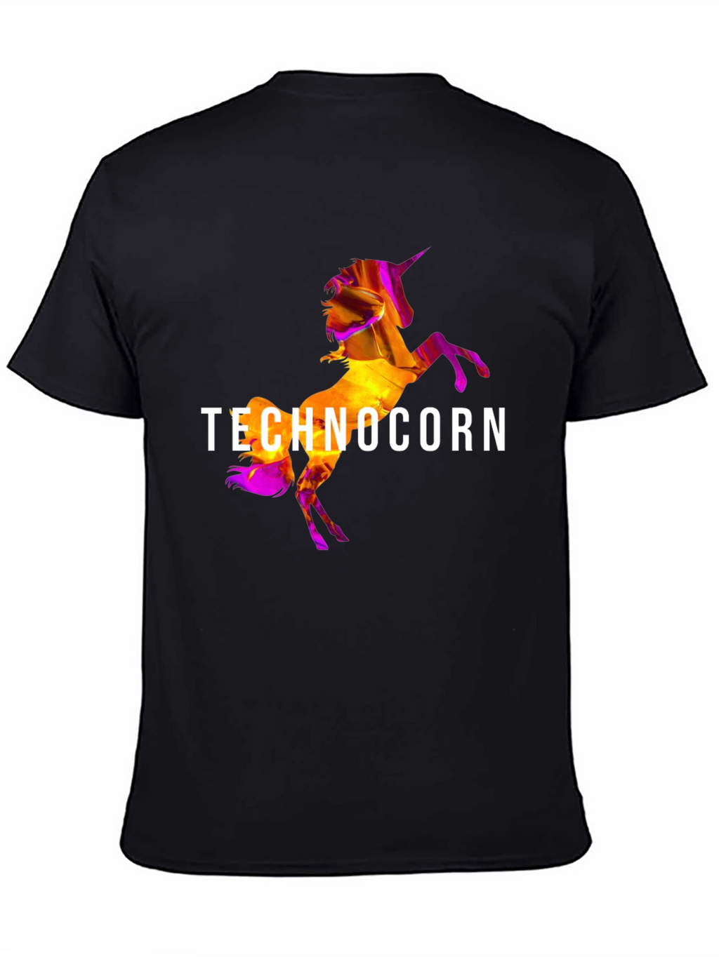 Technocorn Black T-Shirt