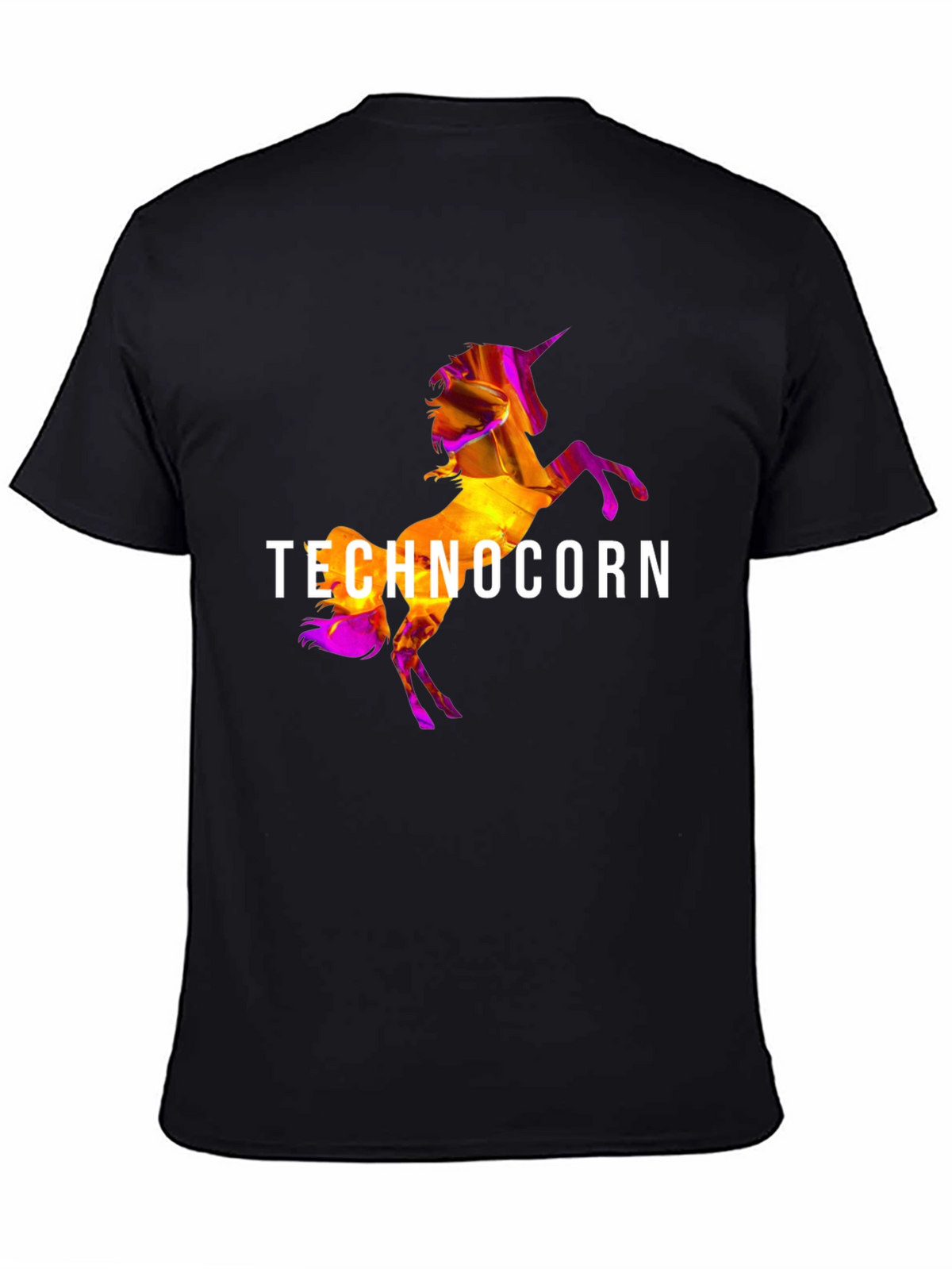 Technocorn Black T-Shirt