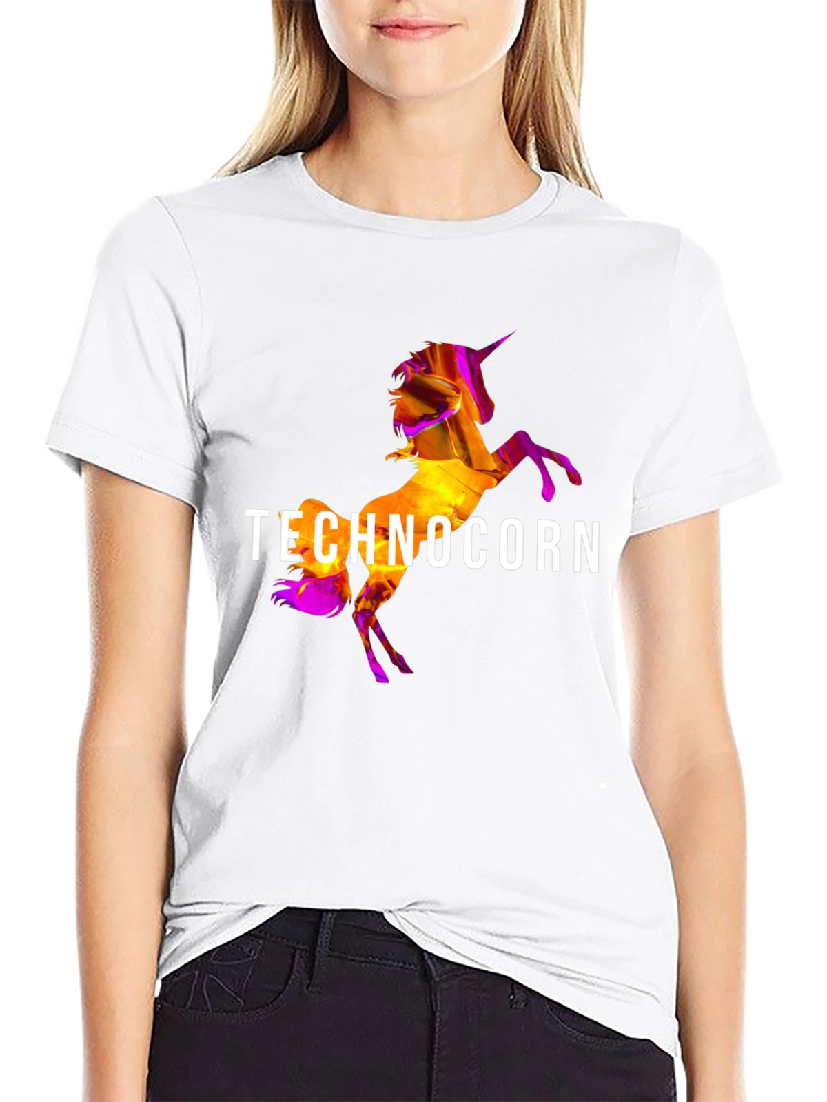 Technocorn Black T-Shirt