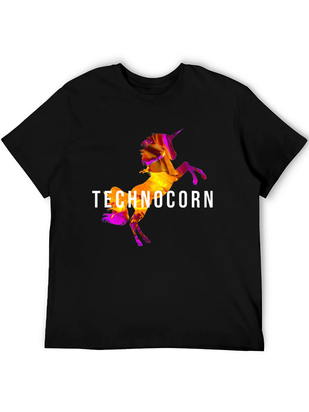 Technocorn Black T-Shirt