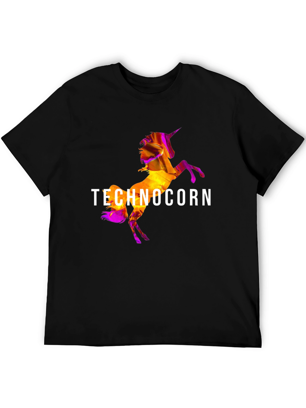 Technocorn Black T-Shirt