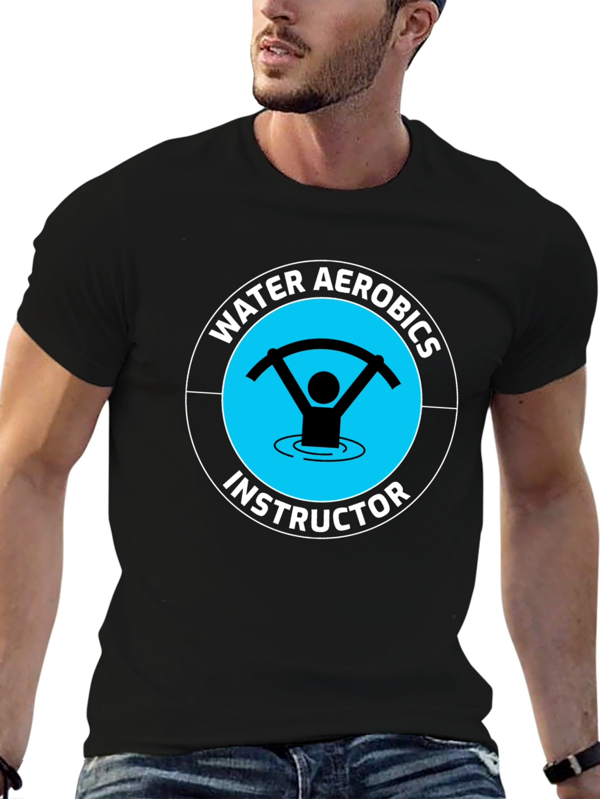 Water Aerobics Instructor Graphic T-Shirt