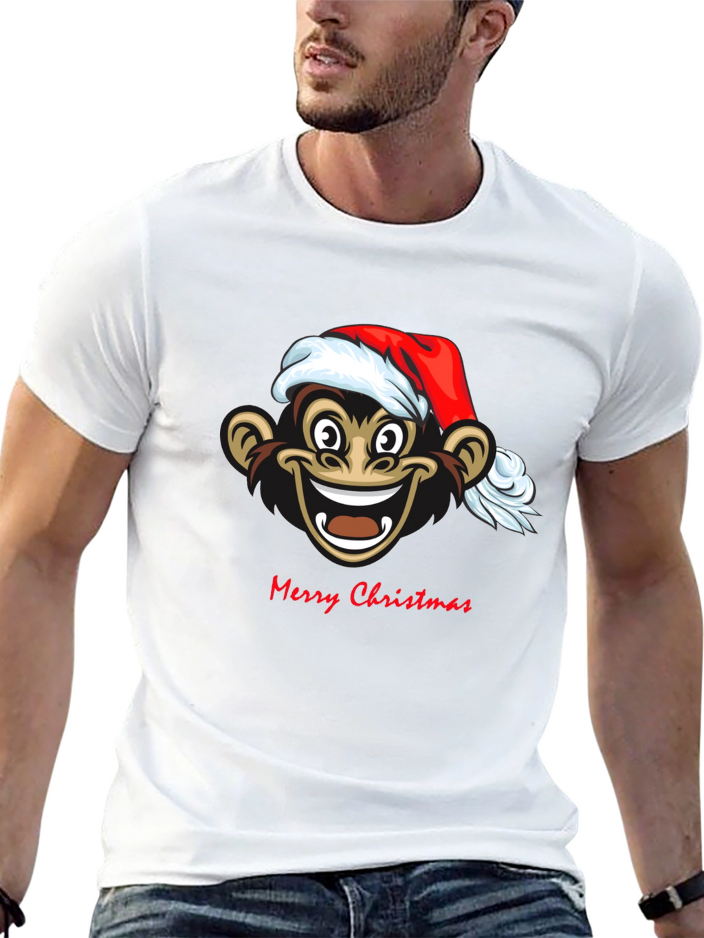 Christmas Monkey Graphic Tee