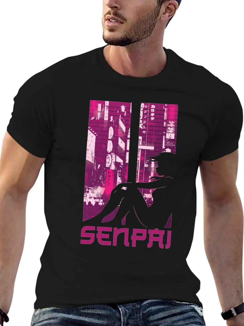 Senpai Anime Graphic T-Shirt