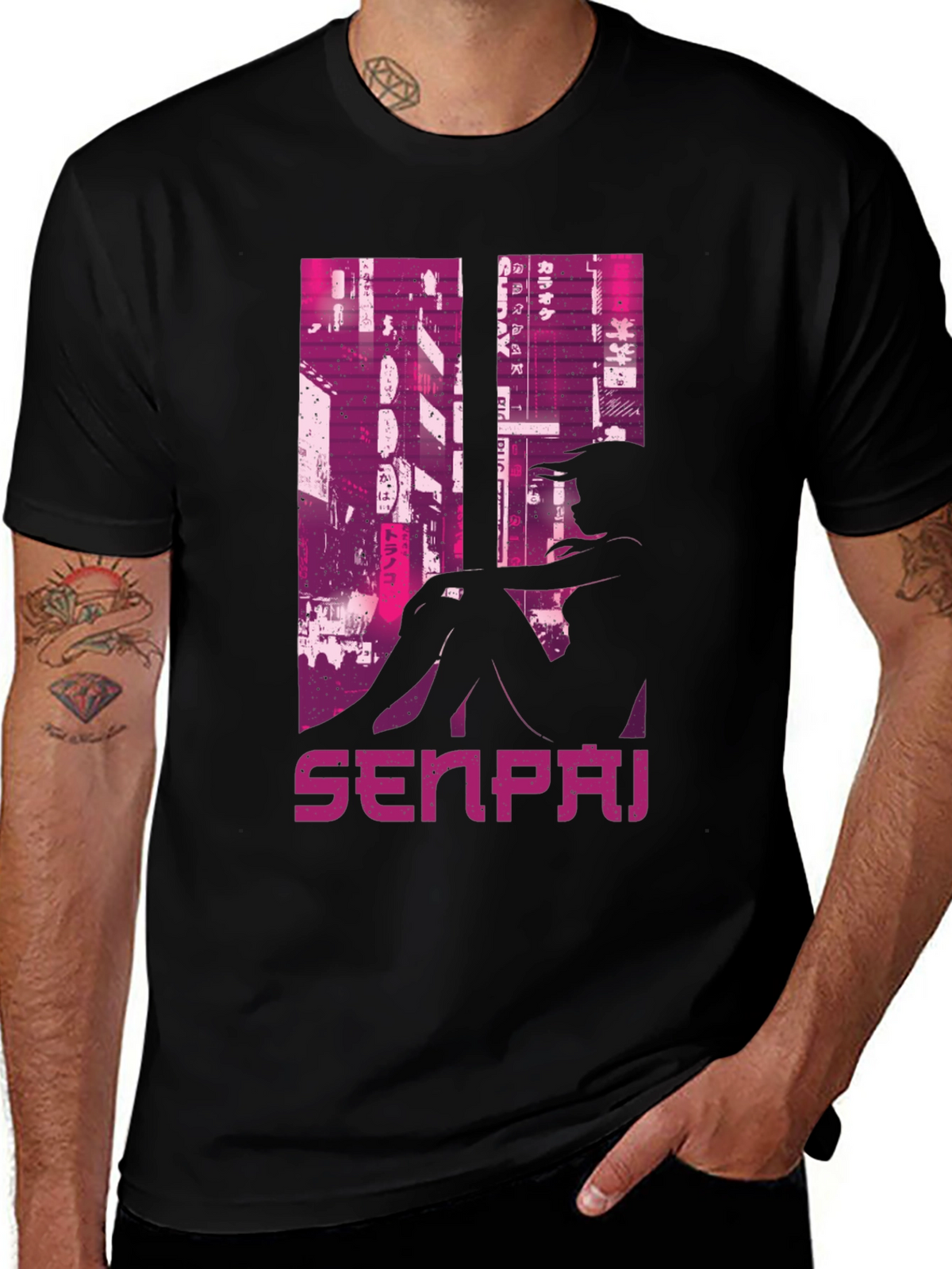Senpai Anime Graphic T-Shirt