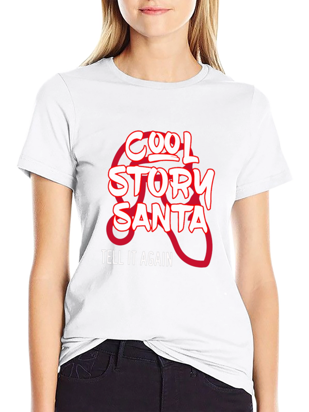 Cool Story Santa Black T-Shirt