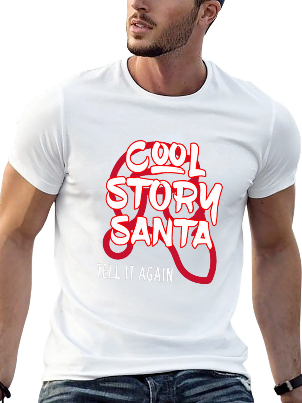 Cool Story Santa Black T-Shirt