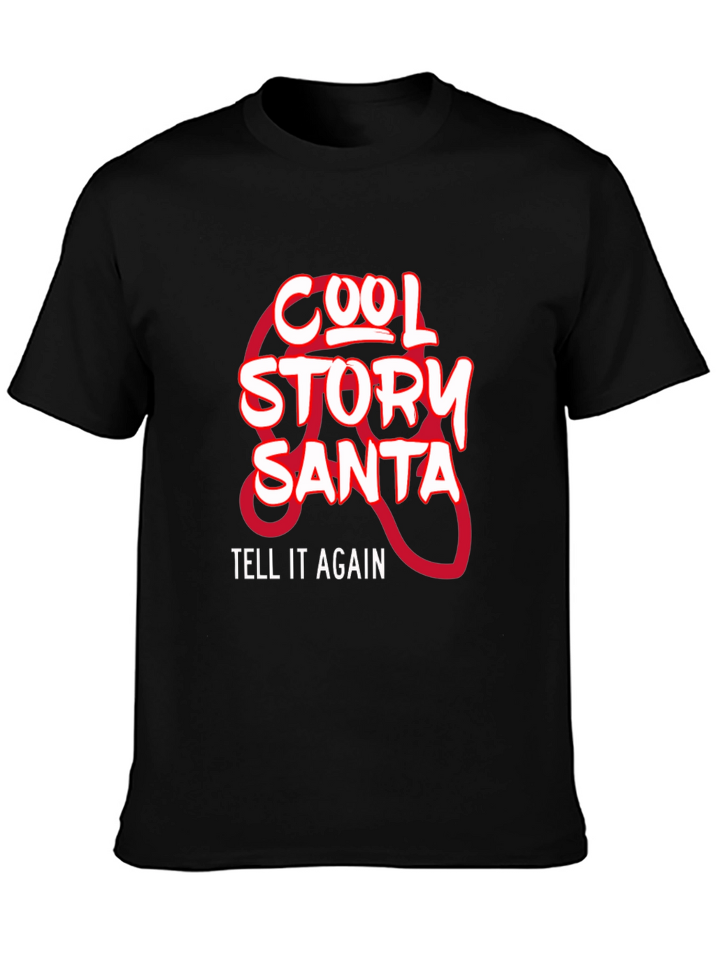 Cool Story Santa Black T-Shirt