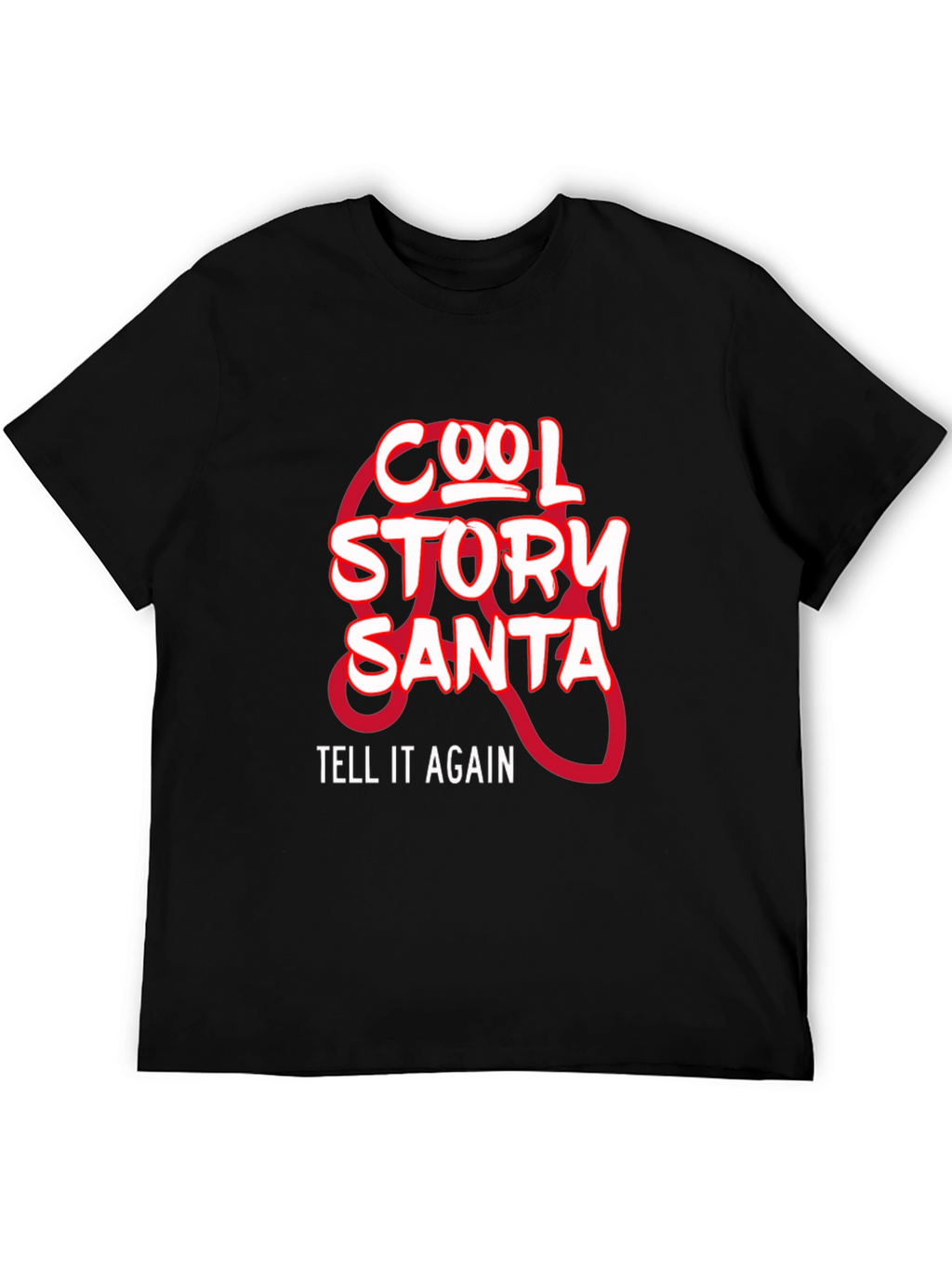 Cool Story Santa Black T-Shirt