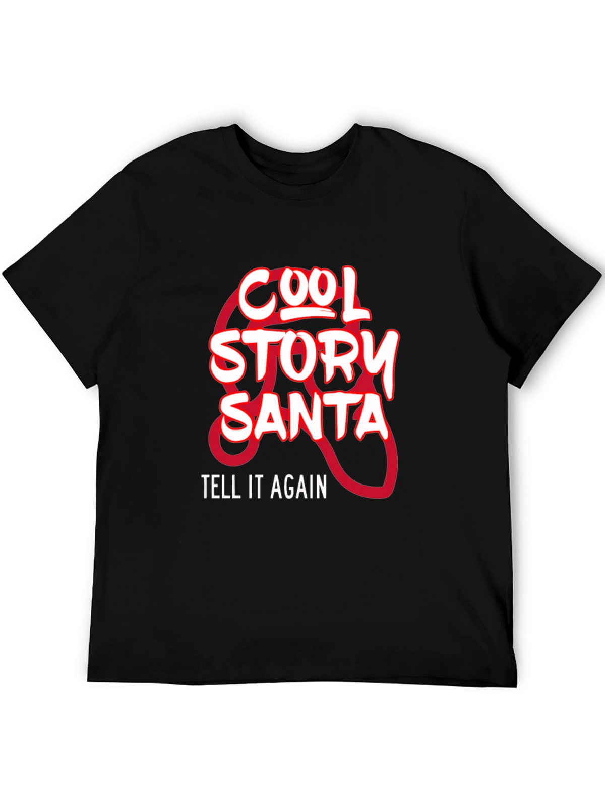 Cool Story Santa Black T-Shirt