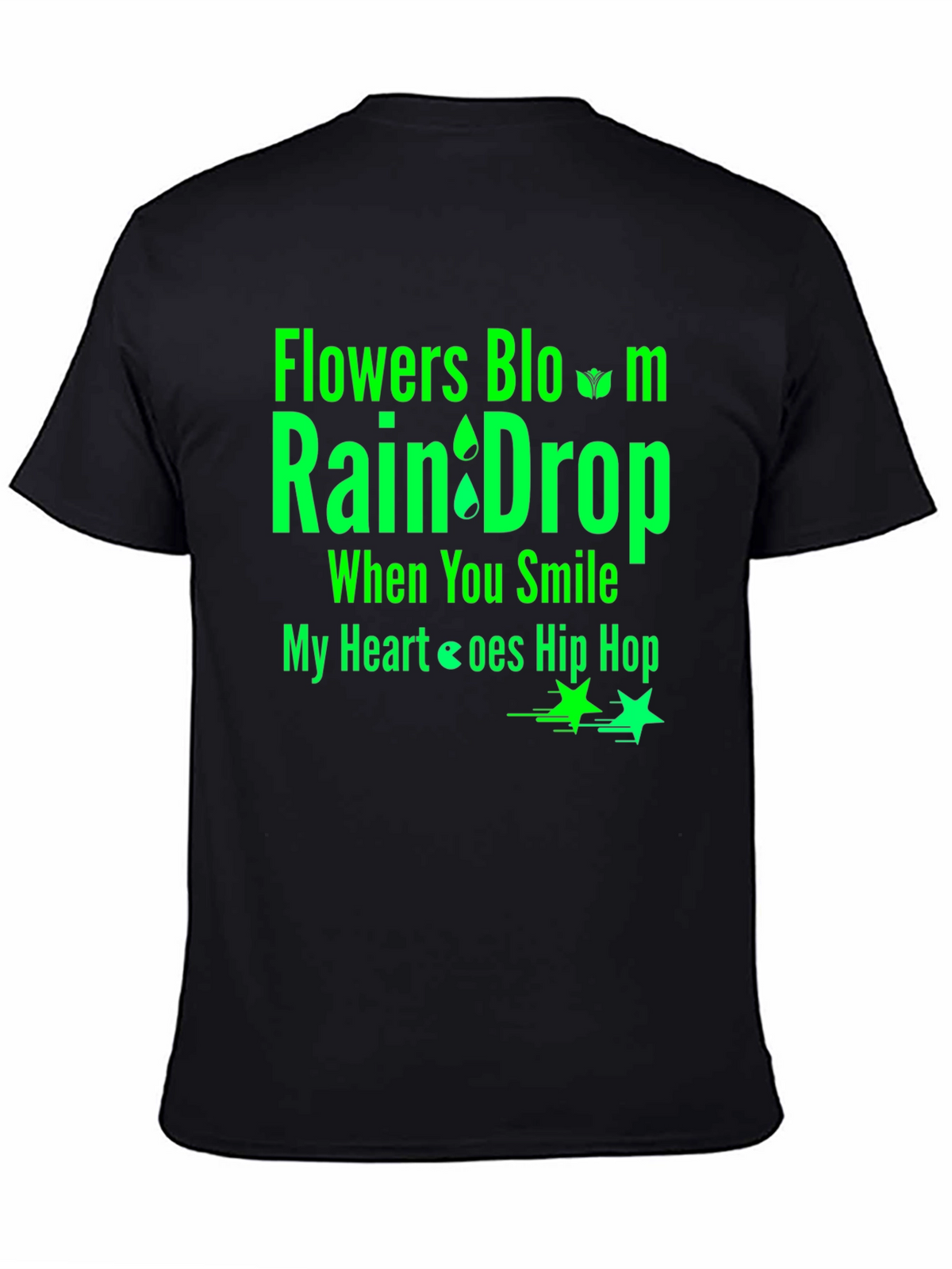 Flowers Bloom Raindrop T-Shirt