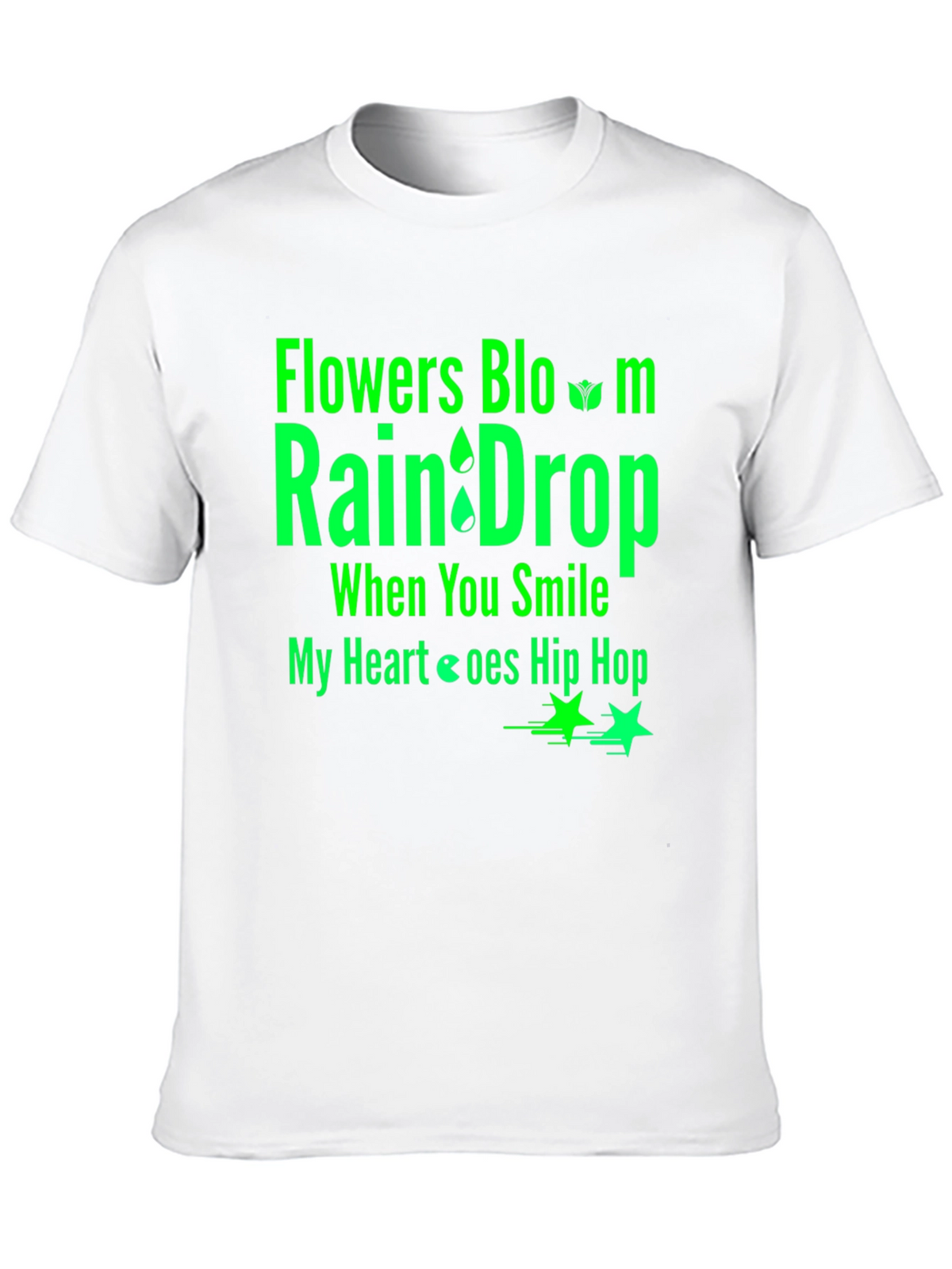 Flowers Bloom Raindrop T-Shirt