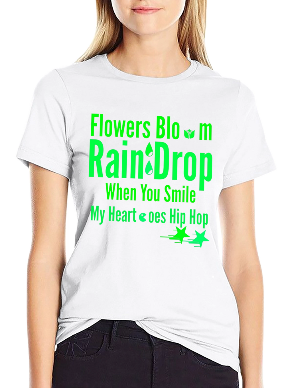 Flowers Bloom Raindrop T-Shirt