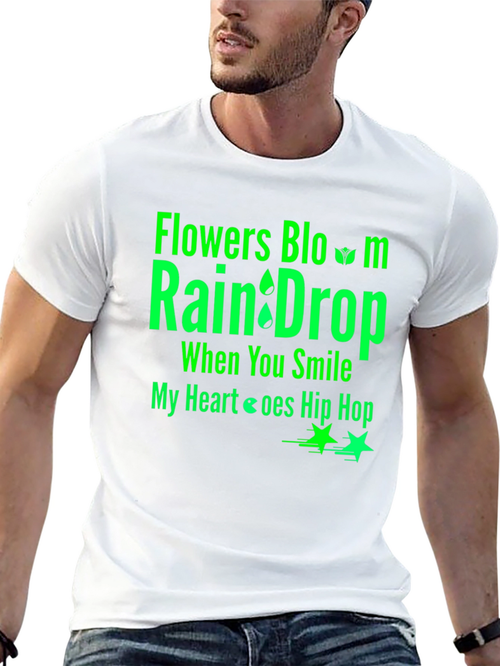 Flowers Bloom Raindrop T-Shirt
