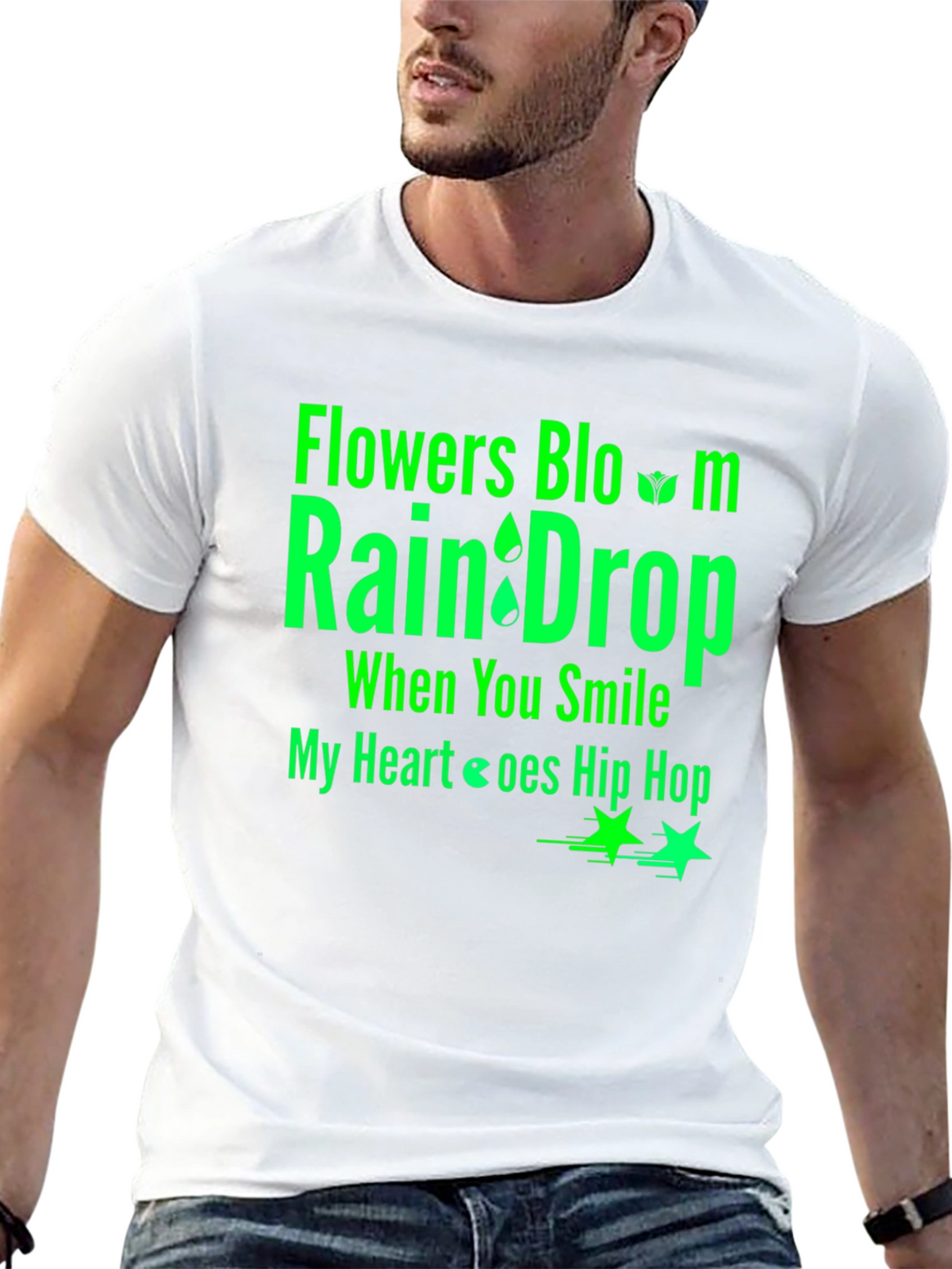Flowers Bloom Raindrop T-Shirt