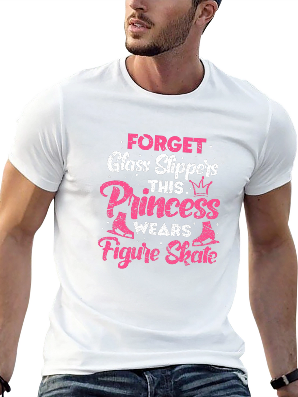 Forget Glass Slippers Princess Figure Skate T-Shirt