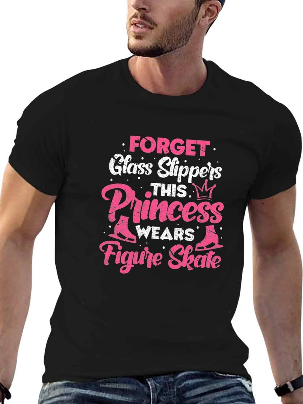 Forget Glass Slippers Princess Figure Skate T-Shirt