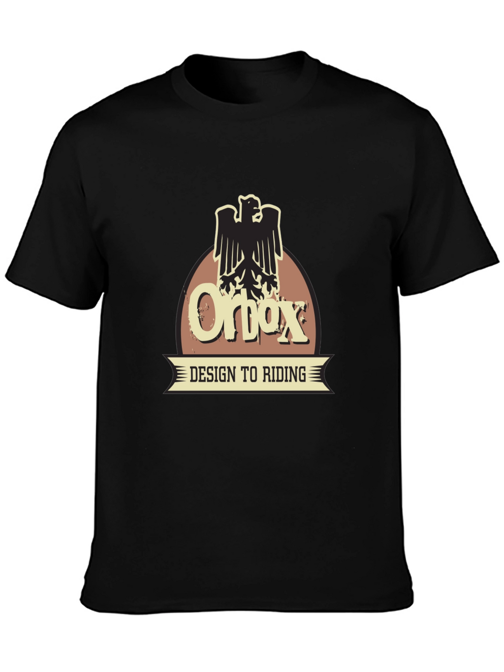 Orbox Design to Riding Black T-Shirt
