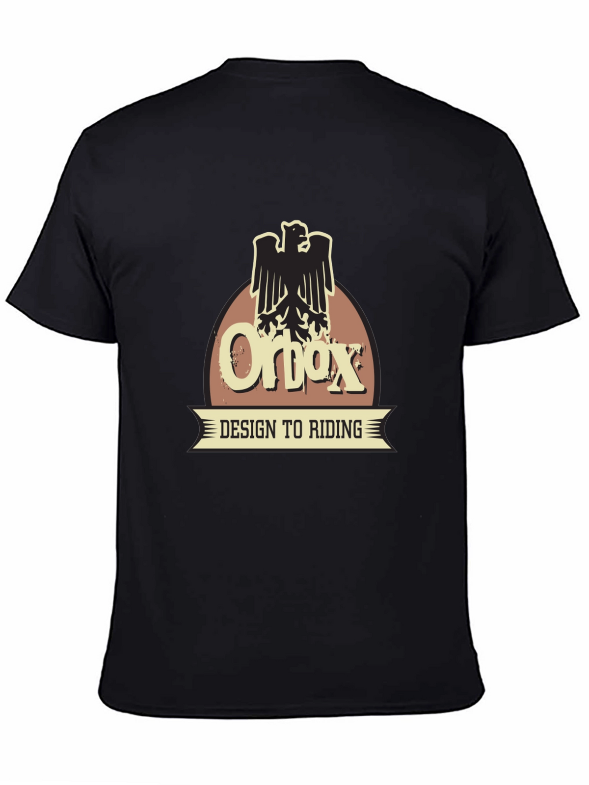Orbox Design to Riding Black T-Shirt