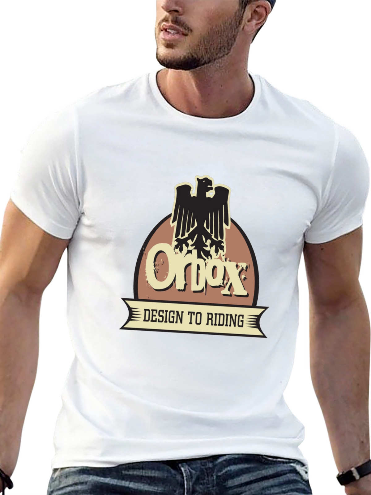 Orbox Design to Riding Black T-Shirt