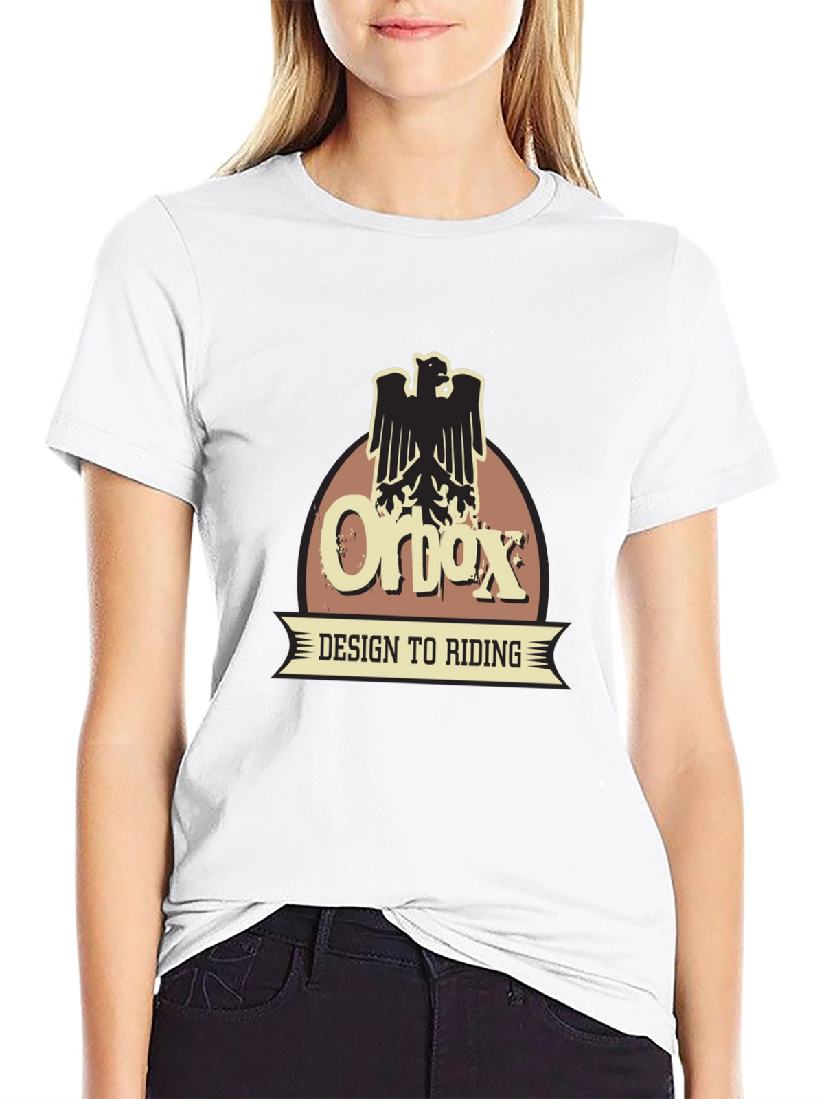 Orbox Design to Riding Black T-Shirt