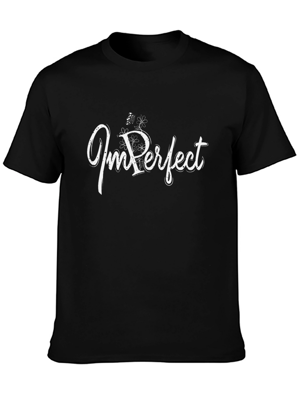 Im Perfect Black Graphic Tee
