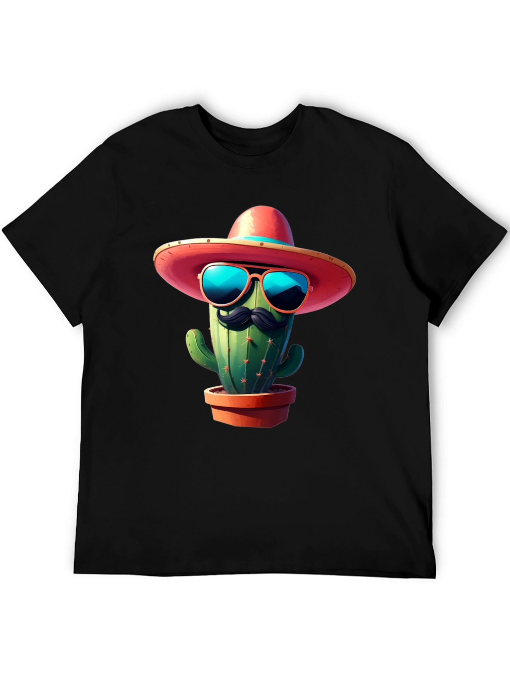 Cool Cactus Tee: Sombrero & Shades