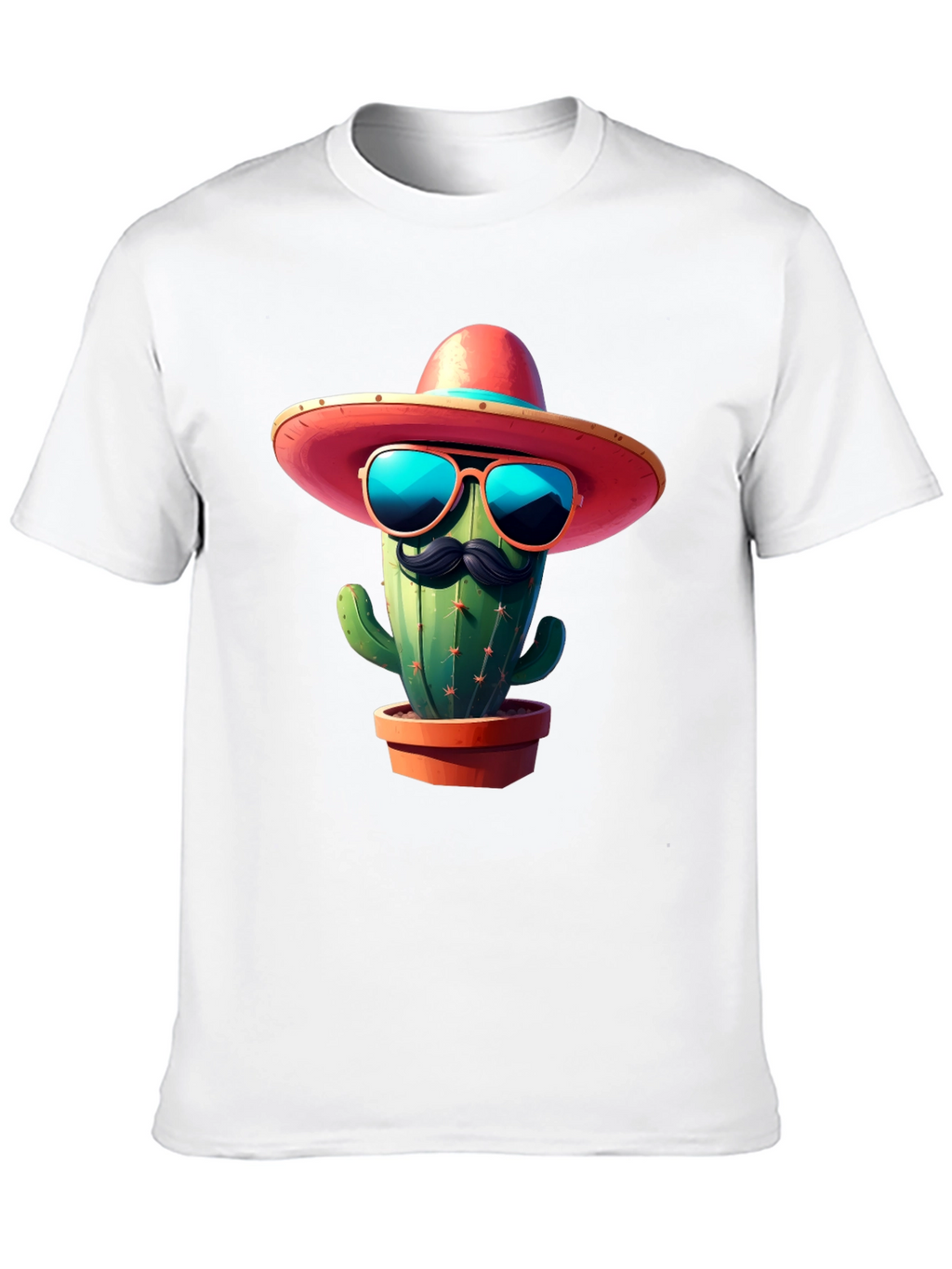 Cool Cactus Tee: Sombrero & Shades