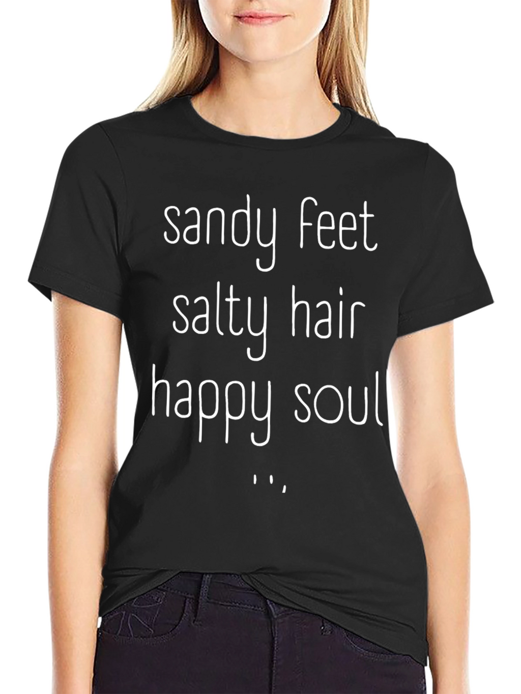 Sandy Feet Salty Hair Graphic Tee