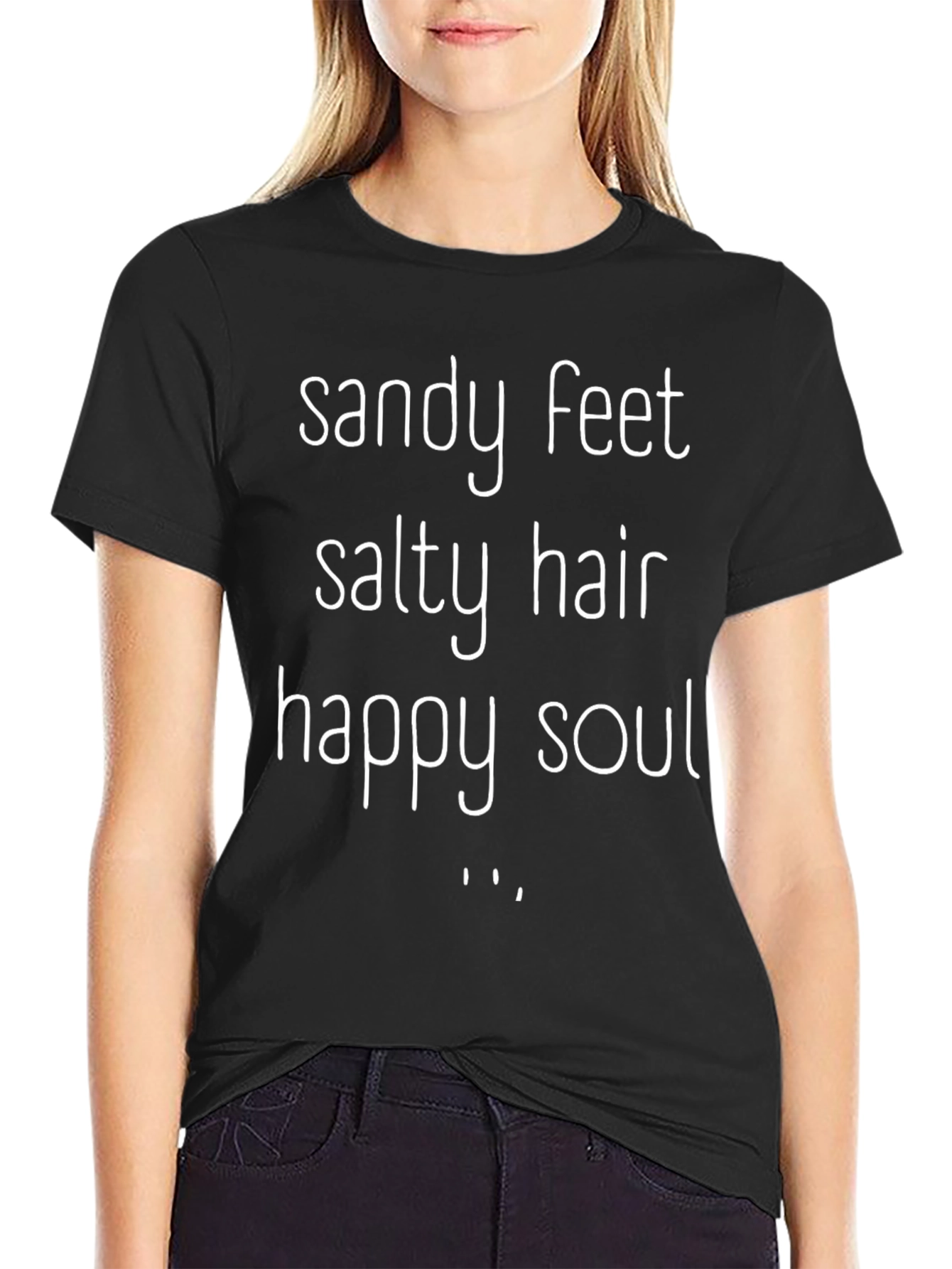 Sandy Feet Salty Hair Graphic Tee