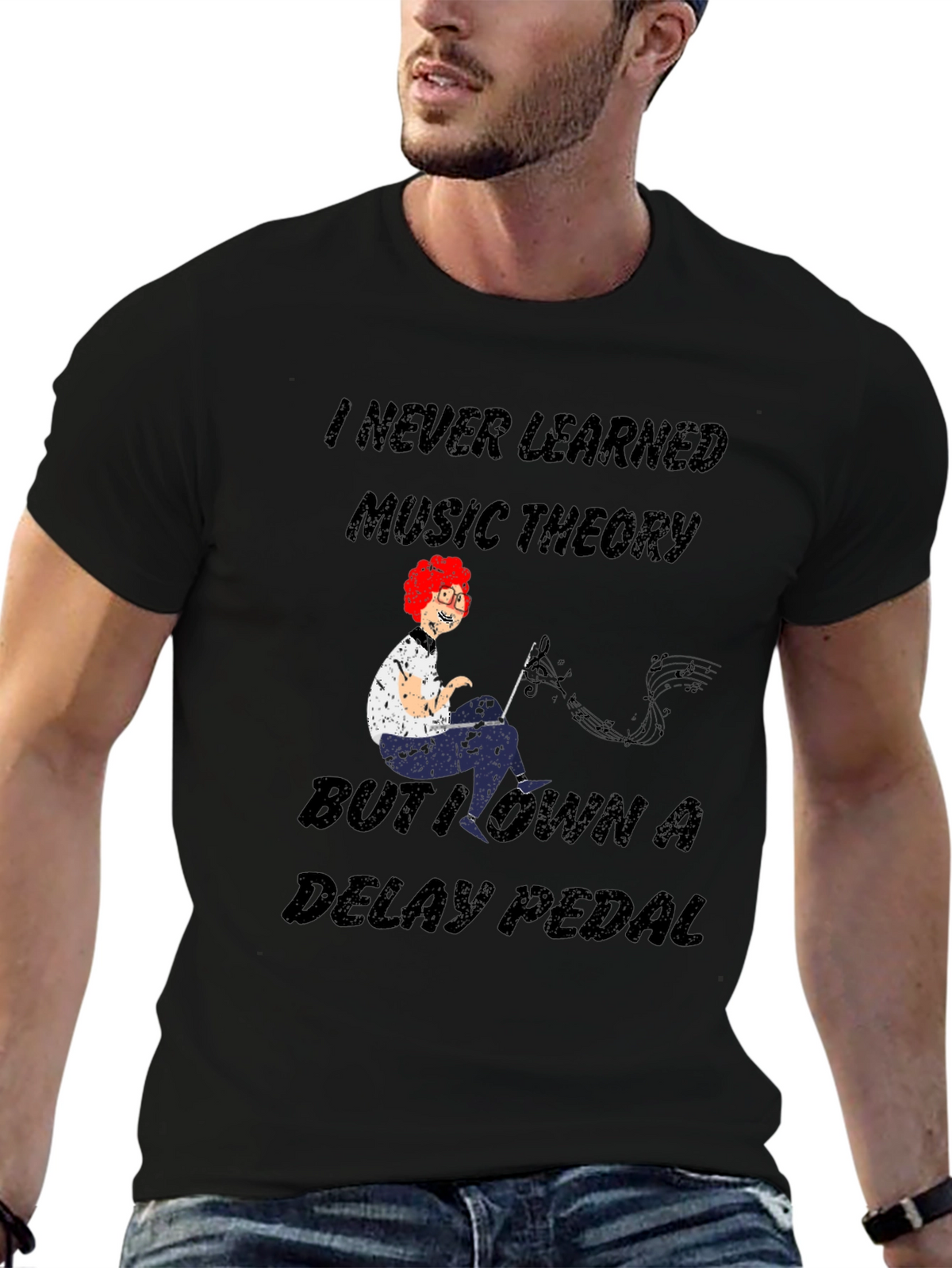 Music Theory Delay Pedal T-Shirt