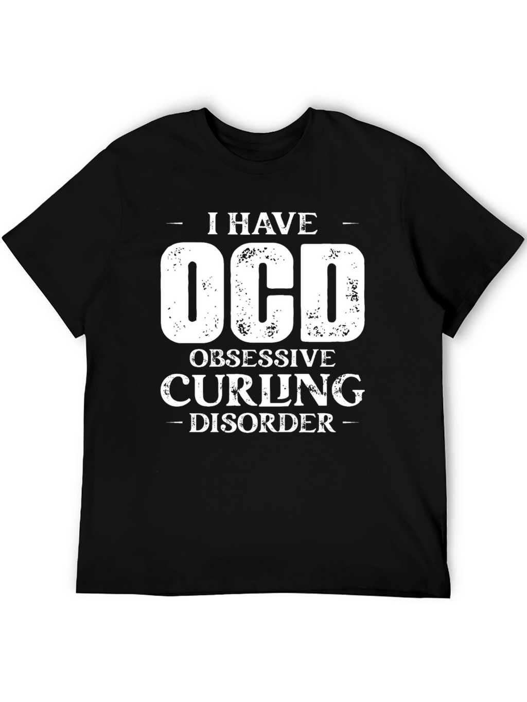 OCD Obsessive Curling Disorder Graphic T-Shirt
