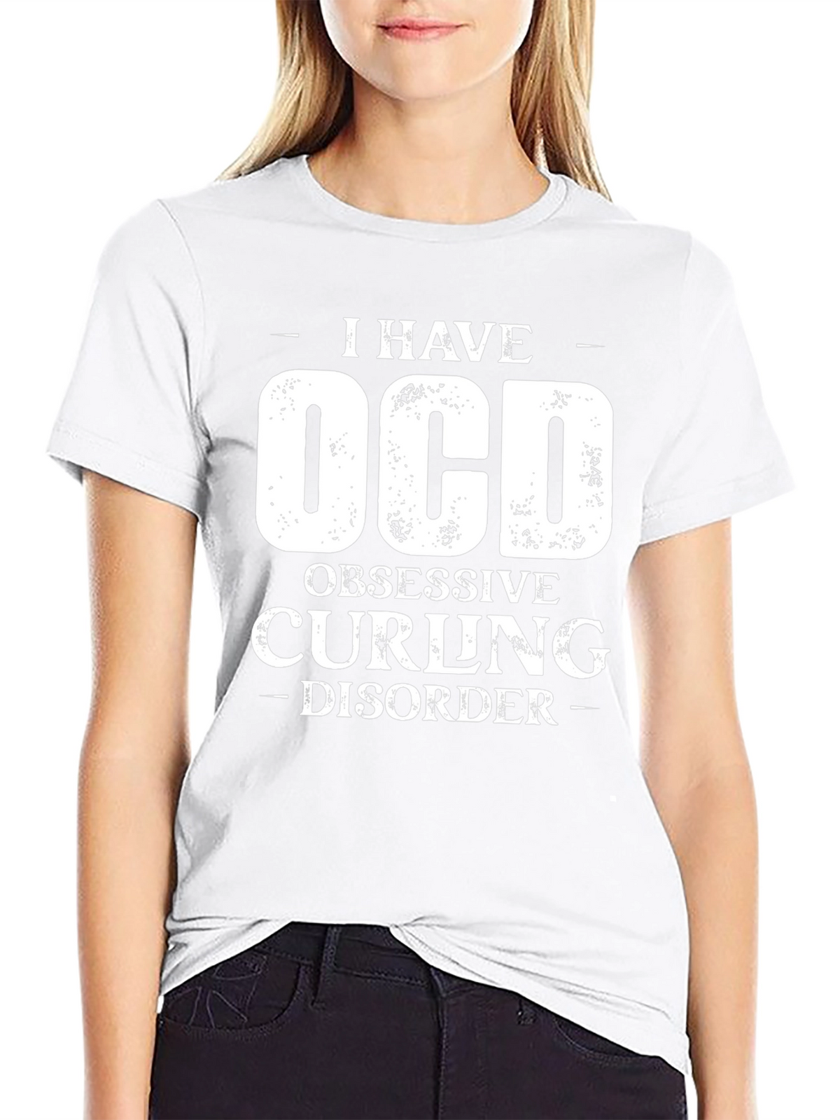 OCD Obsessive Curling Disorder Graphic T-Shirt